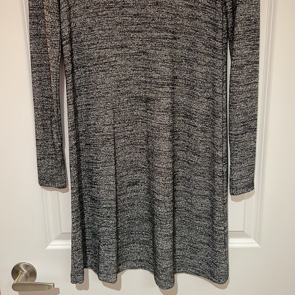 GAP - Sparkle Heathered Long Sleeve Dress - Size XS - Picture 4 of 8